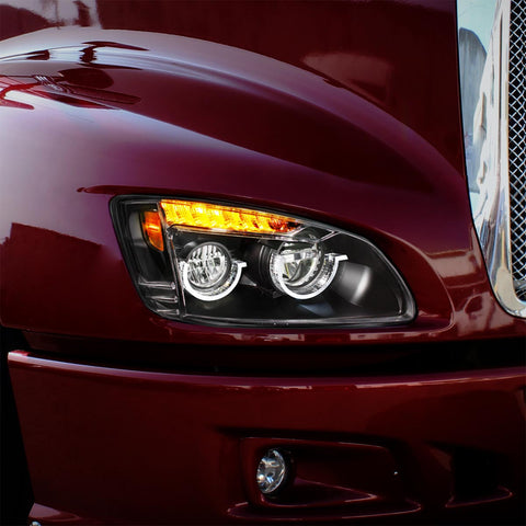 Blackout Full LED Headlight For 2008-2017 Kenworth T660-Passenger