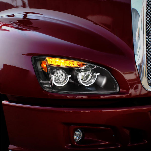 Blackout Full LED Headlight For 2008-2017 Kenworth T660-Passenger