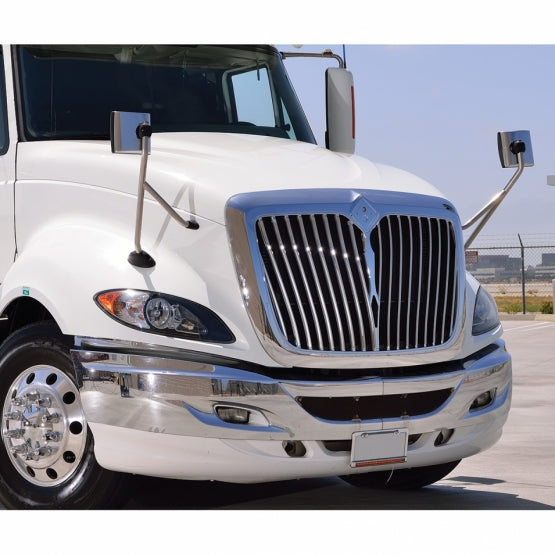 Chrome Hood Mirror Assembly For 2006-2017 International Prostar - Passenger