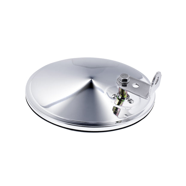 8-1/2" Chrome 320R Convex Mirror - Offset Mounting Stud