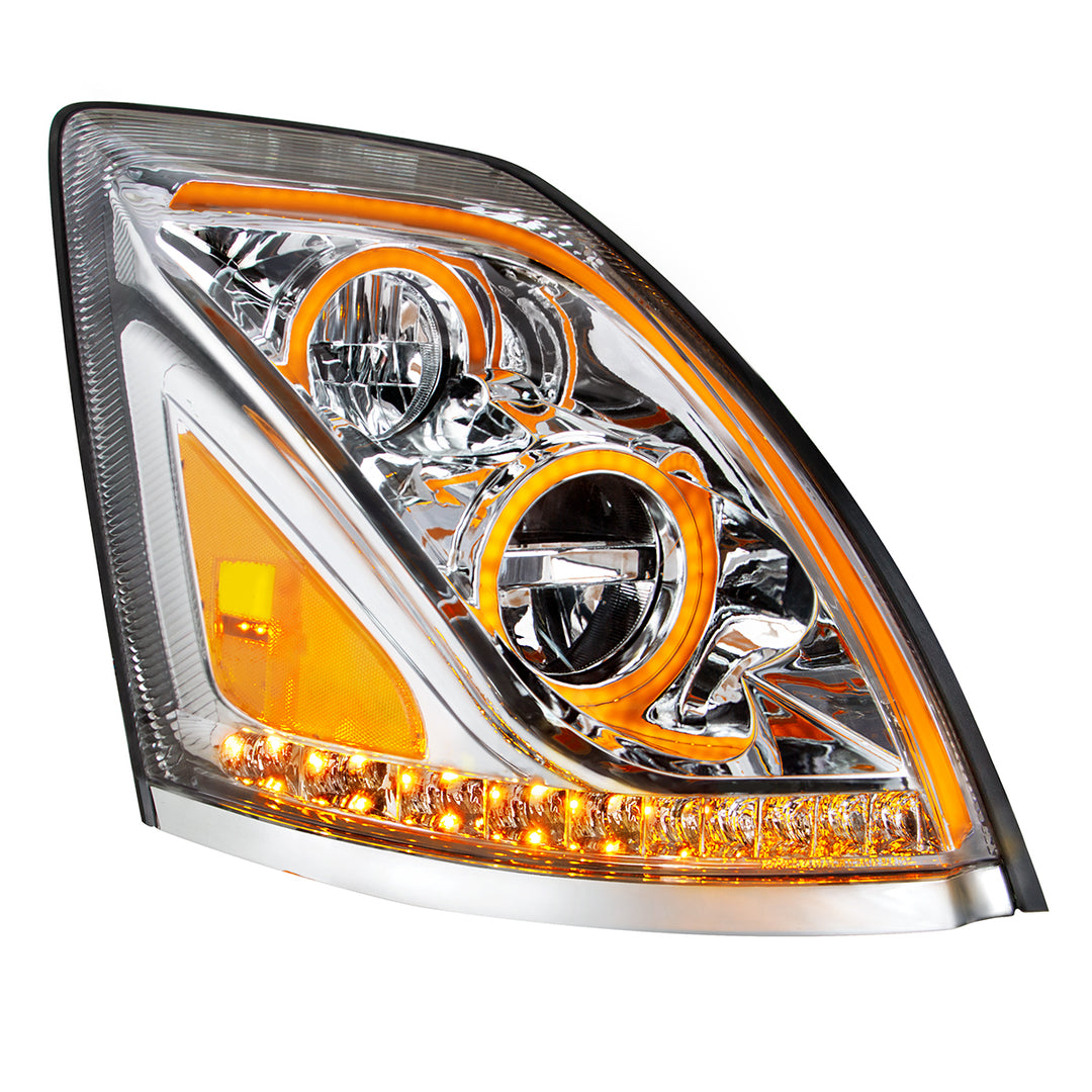 Chrome LED Headlight for 2013-2017 Volvo VN/VNL - Passenger