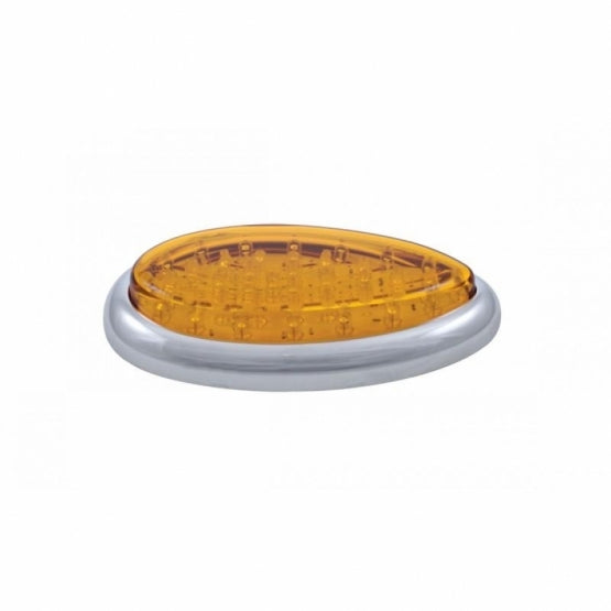 39 Amber LED Freightliner Cascadia Teardrop Signal Light - Amber Lens