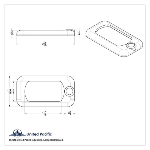 Rocker Switch Bezel For Peterbilt/ Kenworth - Indented (3-Pack)