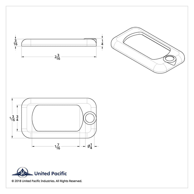 Rocker Switch Bezel For Peterbilt/ Kenworth - Indented (3-Pack)