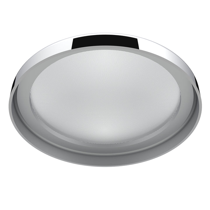Chrome 7-¼" Round Speaker Cover For Peterbilt 389 (2008+), 388 (2008-2014), 379/378/335/330 (1995-2000), Snap-On