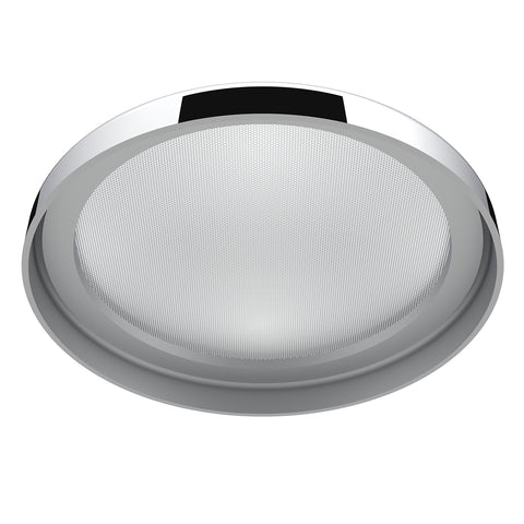 Chrome 7-¼" Round Speaker Cover For Peterbilt 389 (2008+), 388 (2008-2014), 379/378/335/330 (1995-2000), Snap-On