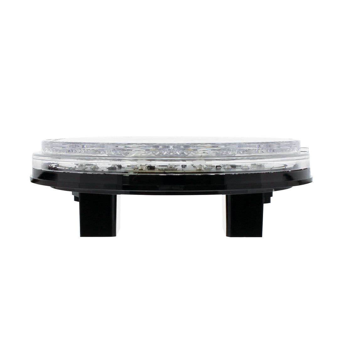 4" Round Combo Light With 12 LED Stop, Turn &amp; Tail &amp; 16 LED Back-Up - Red LED/Clear Lens