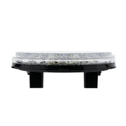 4" Round Combo Light With 12 LED Stop, Turn & Tail & 16 LED Back-Up - Red LED/Clear Lens