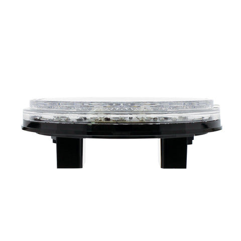 4" Round Combo Light With 12 LED Stop, Turn & Tail & 16 LED Back-Up - Red LED/Clear Lens