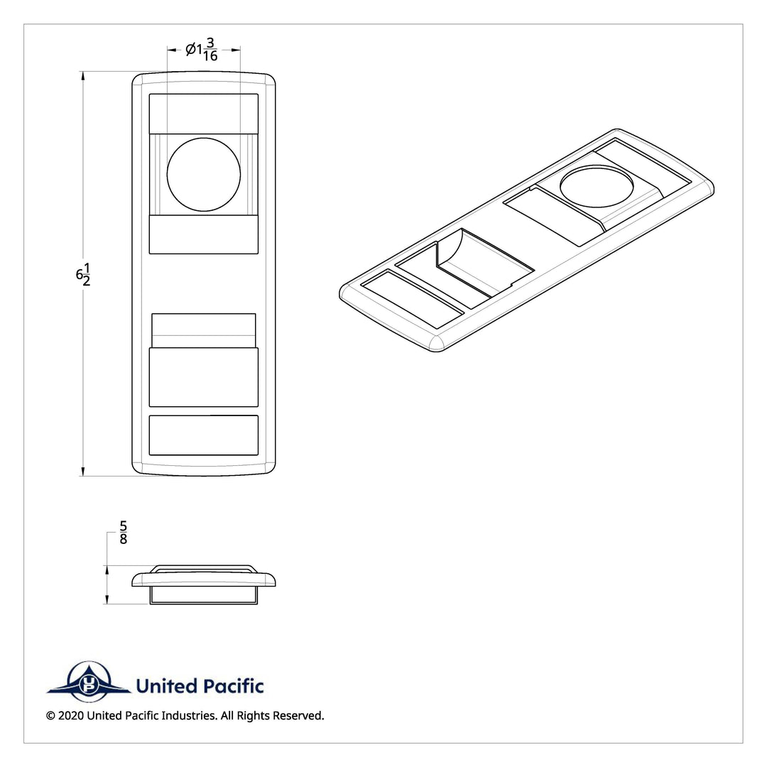 Chrome Door Switch Cover With Power Windows/Mirrors/Door Locks For 2018-2024 Freightliner Cascadia - Driver