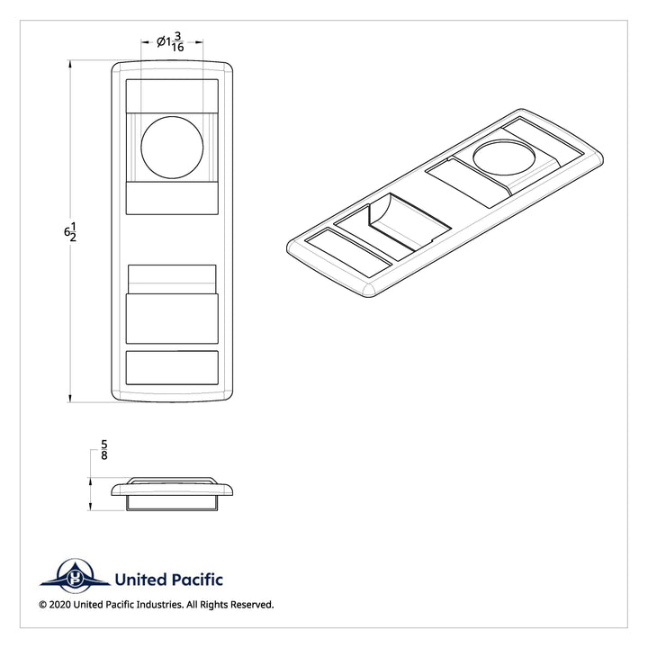 Chrome Door Switch Cover With Power Windows/Mirrors/Door Locks For 2018-2024 Freightliner Cascadia - Driver
