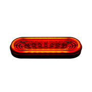 22 LED 6" Oval Abyss Light (Stop, Turn & Tail) - Red LED/Red Lens