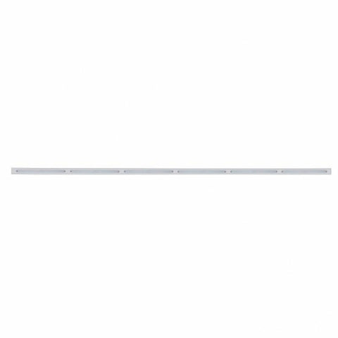 79-1/2" Stainless Bumper Light Bracket With 6X 14 LED 12" Light Bars - Amber LED/Chrome Lens