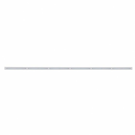 79-1/2" Stainless Bumper Light Bracket With 6X 14 LED 12" Light Bars - Amber LED/Chrome Lens