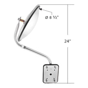 Universal Stainless Steel Pod Mount Convex Mirror