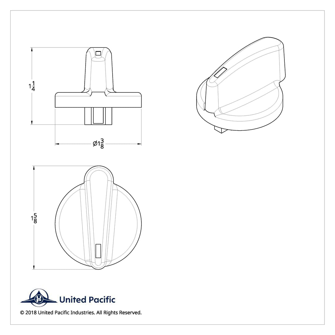 Chrome A/C &amp; Heater Dial Knob For International 9900i/9400i/9200i (2000-2010)
