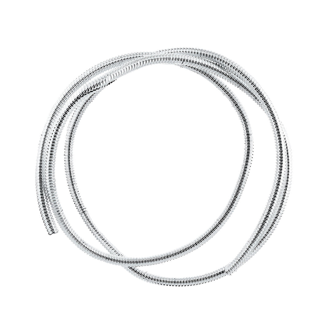 72" Long Chrome Wire Loom - 3/4" Diameter