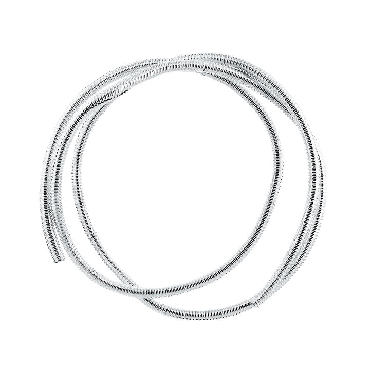 72" Long Chrome Wire Loom - 3/4" Diameter