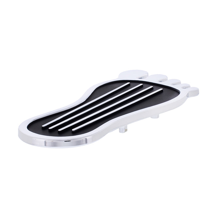 Chrome Barefoot Shape Gas Pedal Cover