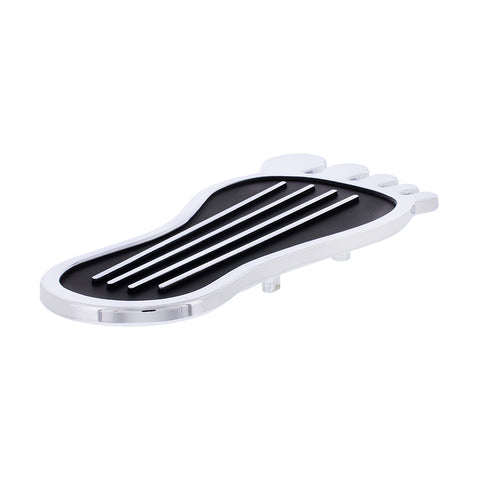 Chrome Barefoot Shape Gas Pedal Cover
