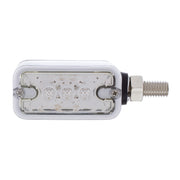 6 LED Single Function Double Face Light - Horizontal Mount - Amber & Red LED/Clear Lens