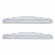 4" X 24" Louvered Bottom Mud Flap Plate - Welded Stud (Card of 2)