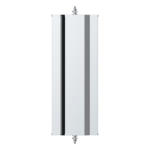 6" X 16" 430 Stainless Steel West Coast Mirror With Convex Lower Mirror - Non Heated