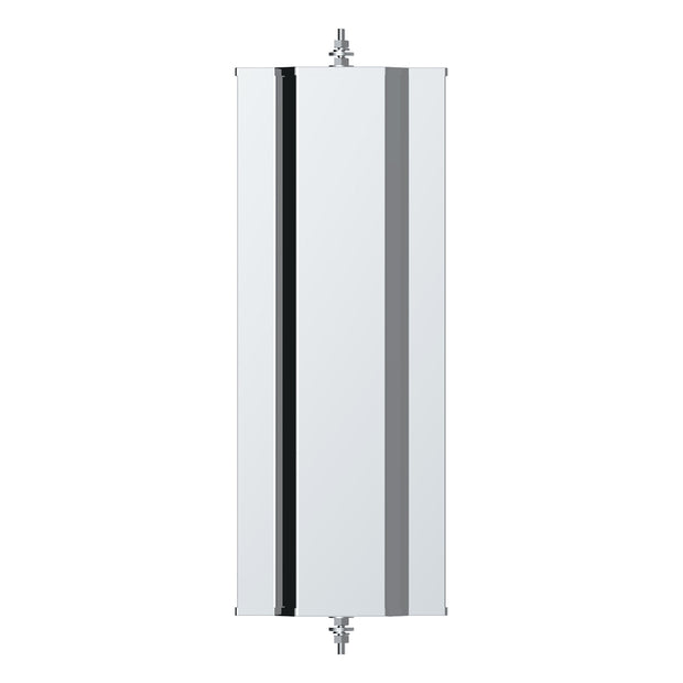 6" X 16" 430 Stainless Steel West Coast Mirror With Convex Lower Mirror - Non Heated