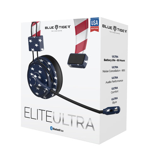 Blue Tiger Elite Ultra Bluetooth Headset - USA Flag
