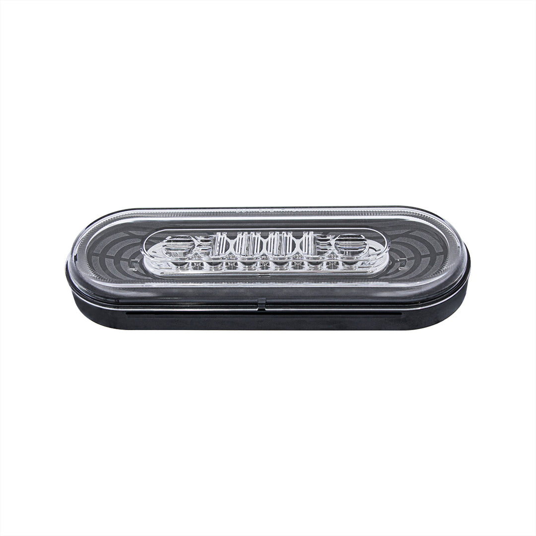 22 LED 6" Oval Abyss Light (Back-Up) - White LED/Clear Lens