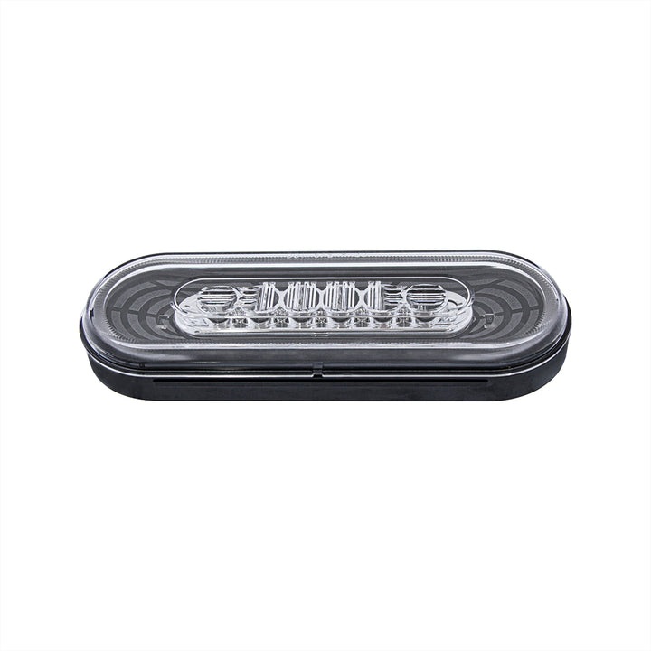 22 LED 6" Oval Abyss Light (Back-Up) - White LED/Clear Lens