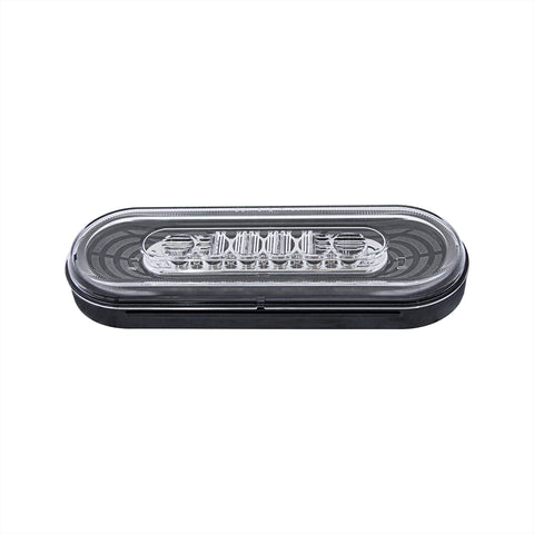 22 LED 6" Oval Abyss Light (Back-Up) - White LED/Clear Lens