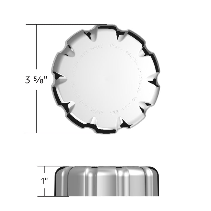 Chrome Plastic Fuel Cap Cover For Volvo - Non-Locking