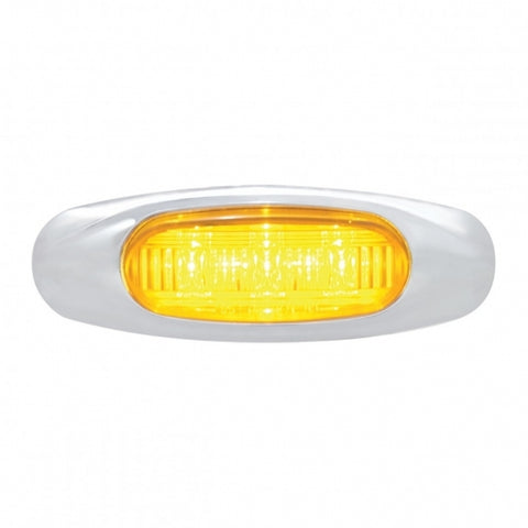 3 LED Light (Clearance/Marker) - Amber LED/Amber Lens