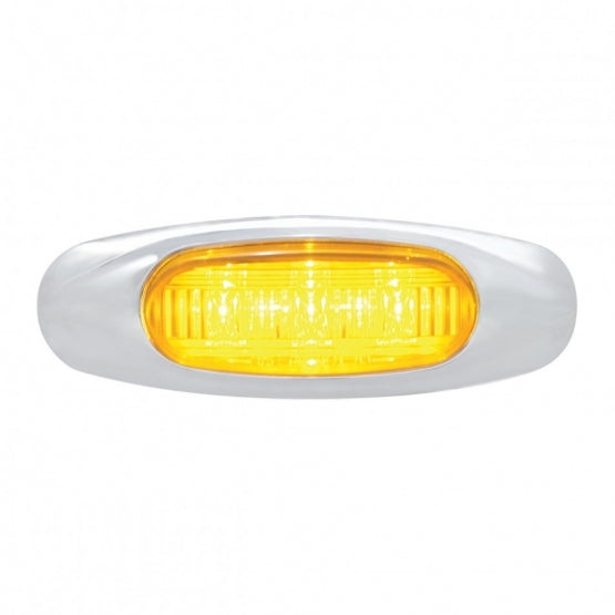3 LED Light (Clearance/Marker) - Amber LED/Amber Lens