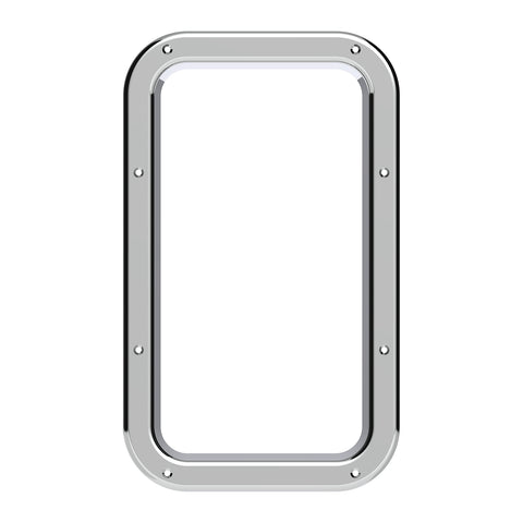 Chrome Interior View Window Trim For Kenworth W900L (1990-2005) And T800 (1986-2005)
