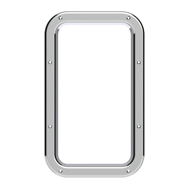 Chrome Interior View Window Trim For Kenworth W900L (1990-2005) And T800 (1986-2005)