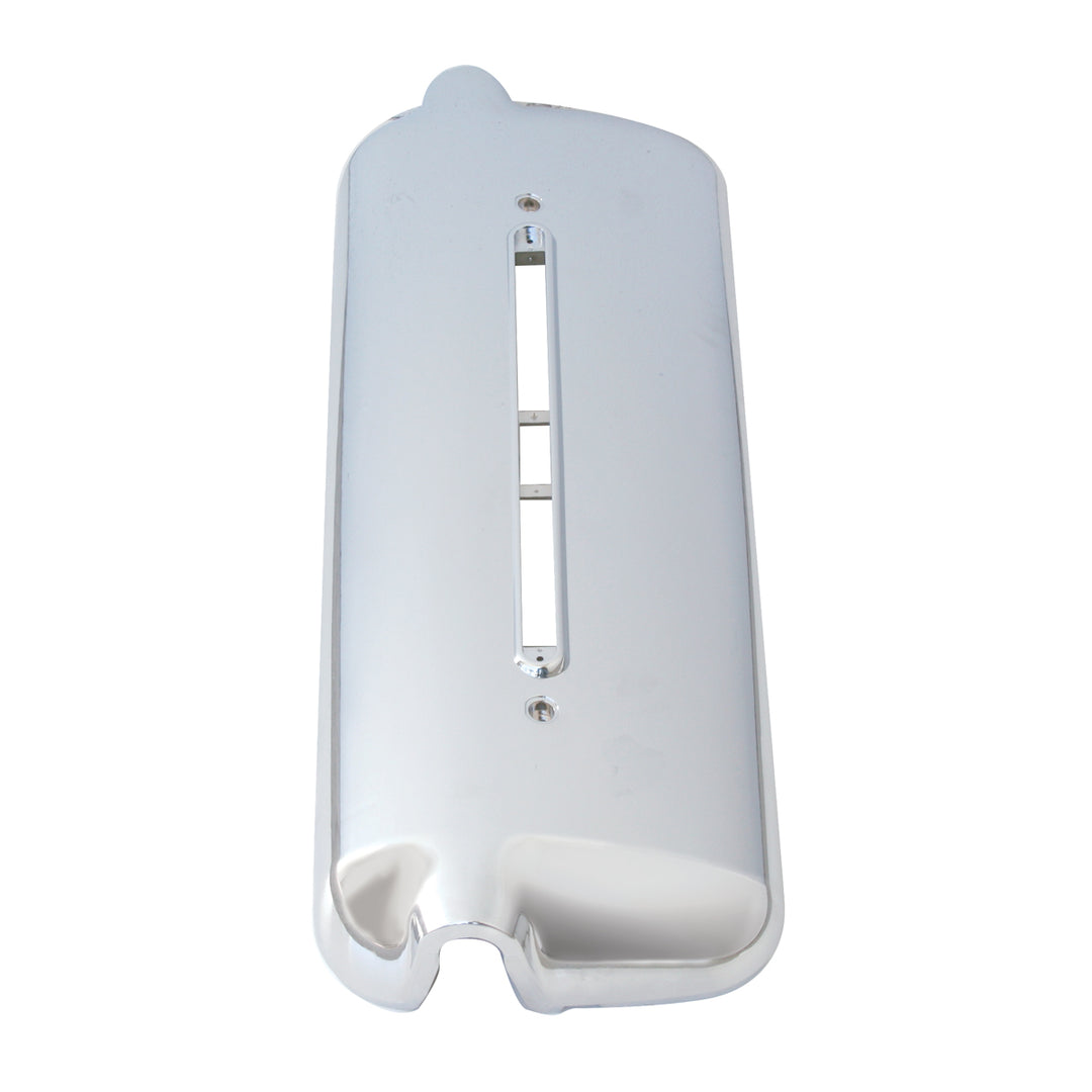 Chrome Plastic Mirror Cover With LED Cutout For 2005 &amp; Older Freightliner Century - Driver
