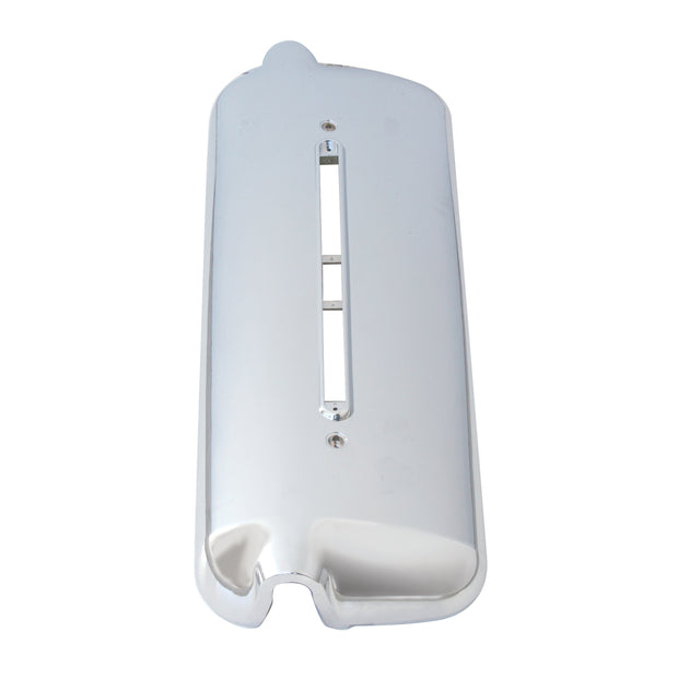 Chrome Plastic Mirror Cover With LED Cutout For 2005 & Older Freightliner Century - Driver