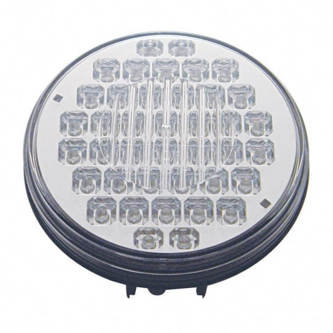 40 LED 4" Round Light (Stop, Turn & Tail) - Red LED/Clear Lens
