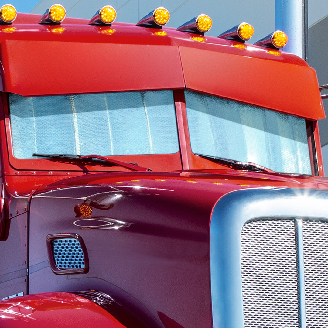 Windshield Sunshade For Peterbilt 389 (2008-2019), 388 (2008-2015), 386 (2005-2015), &amp; 384 (2007-2014)