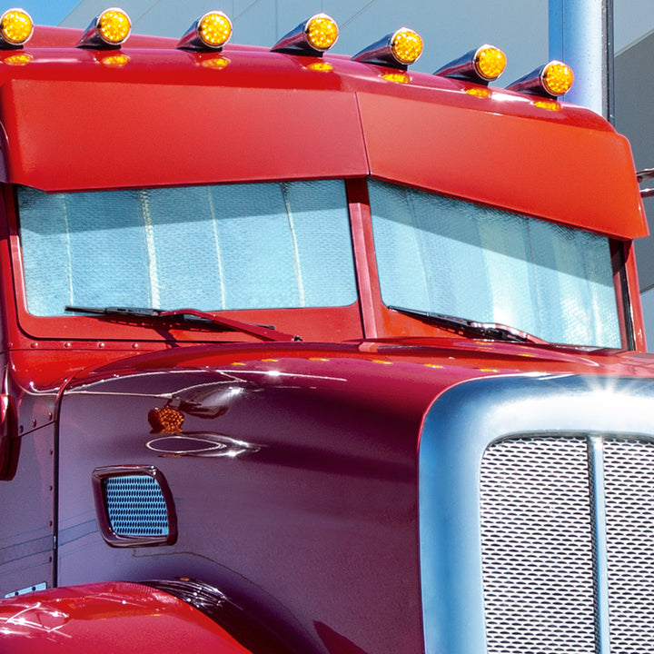 Windshield Sunshade For Peterbilt 389 (2008-2019), 388 (2008-2015), 386 (2005-2015), &amp; 384 (2007-2014)