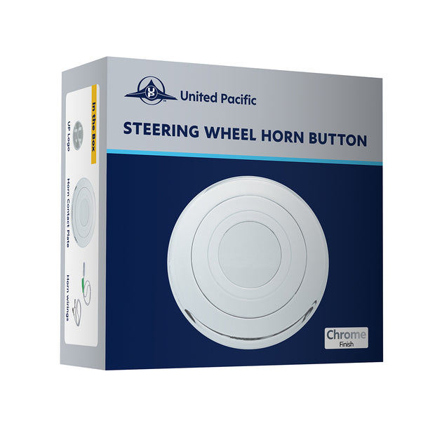 Chrome Aluminum Steering Wheel Horn Button With UP Logo