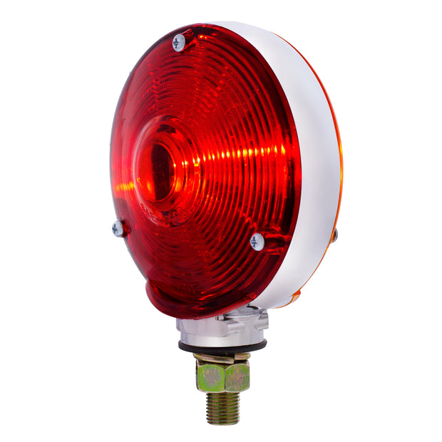 Double Face Turn Signal Light With 1156 Bulb - Amber & Red Lens