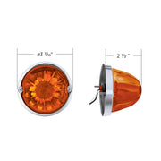 Glass Watermelon Light Kit With LED Light-Amber LED/Dark Amber Lens
