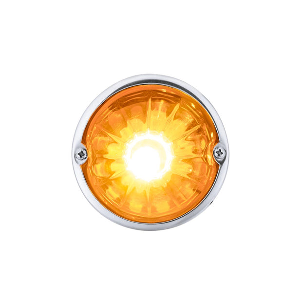 Glass Watermelon Light Kit With LED Light-Amber LED/Amber Lens