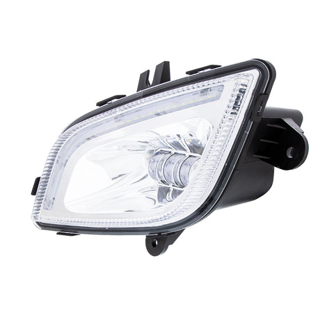 34 LED Chrome Fog Light With LED Light Bar For 2018-2024 Freightliner Cascadia - Driver
