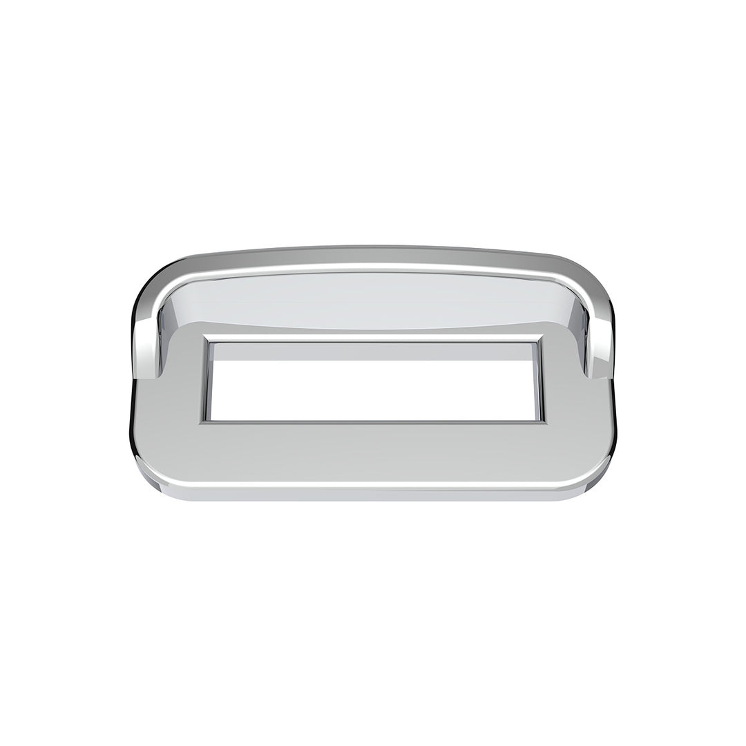 Chrome Plastic Toggle Switch Label Cover With Visor For 2002+ Peterbilt (Card Of 6)