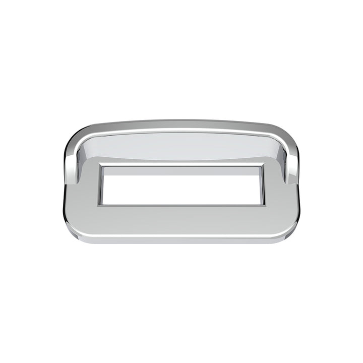 Chrome Plastic Toggle Switch Label Cover With Visor For 2002+ Peterbilt (Card Of 6)