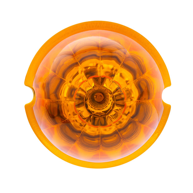 17 LED Reflector Watermelon Maze Cab Light - Amber LED/Amber Lens